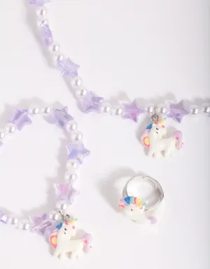 Kids Beads and Stars Unicorn Jewellery Pack