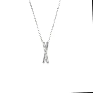 Kiss Diamond Necklace - White Gold