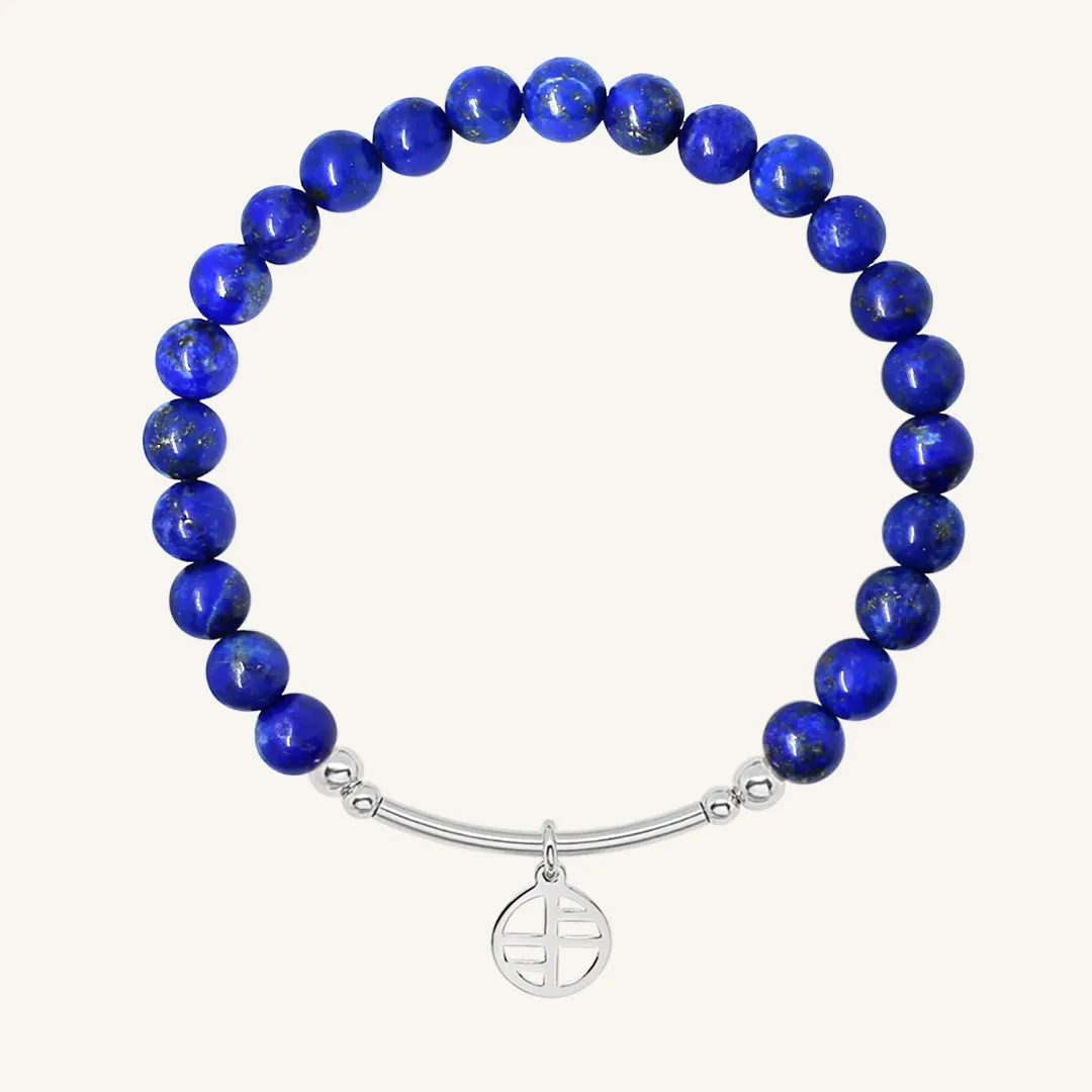 Lapis Charm Bracelet - Stone of Friendship