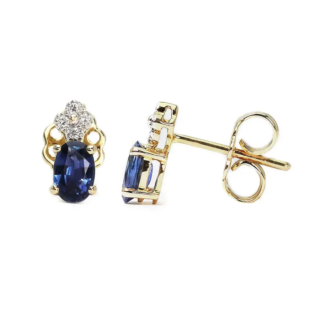 Marisela Natural Blue Sapphire Earrings