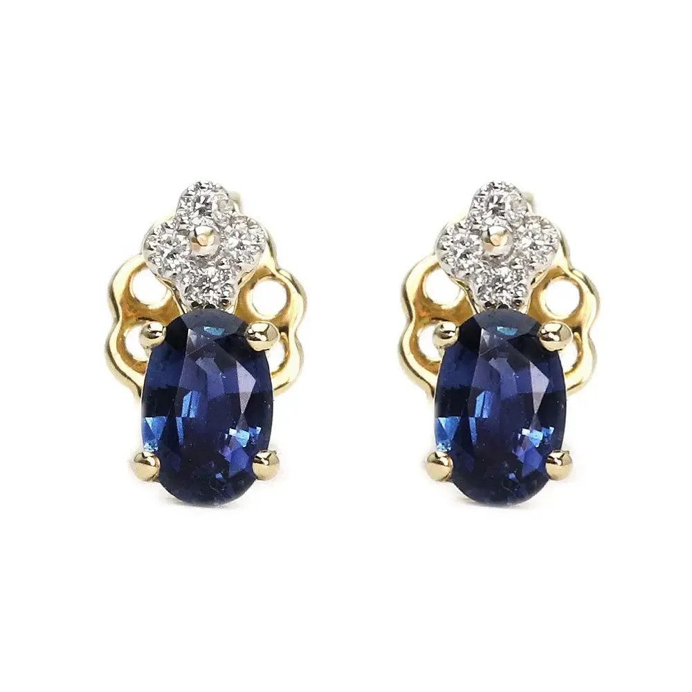 Marisela Natural Blue Sapphire Earrings