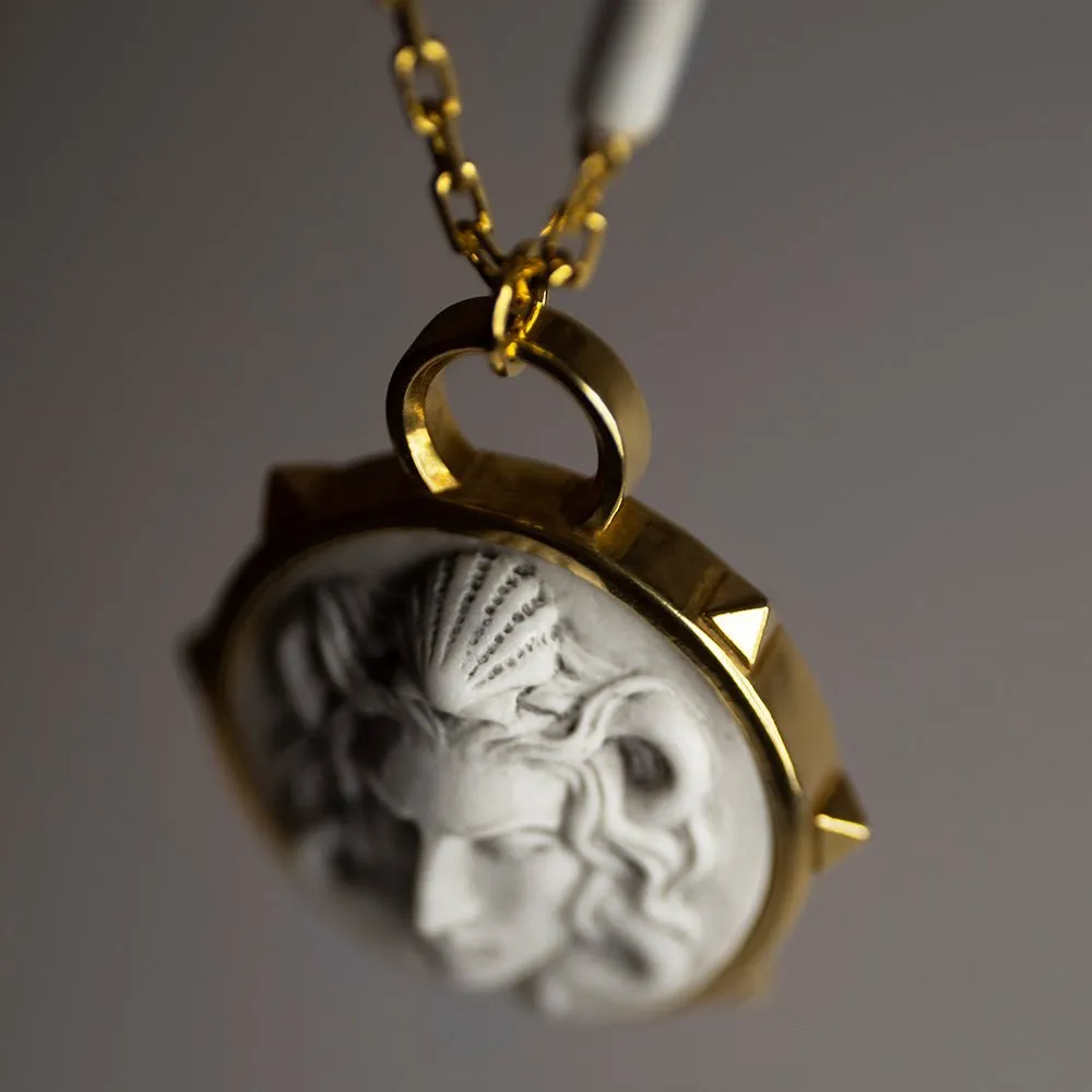 Medusa shield pendant