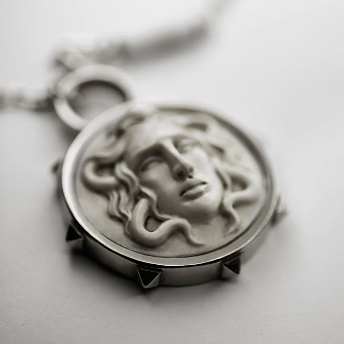 Medusa shield pendant