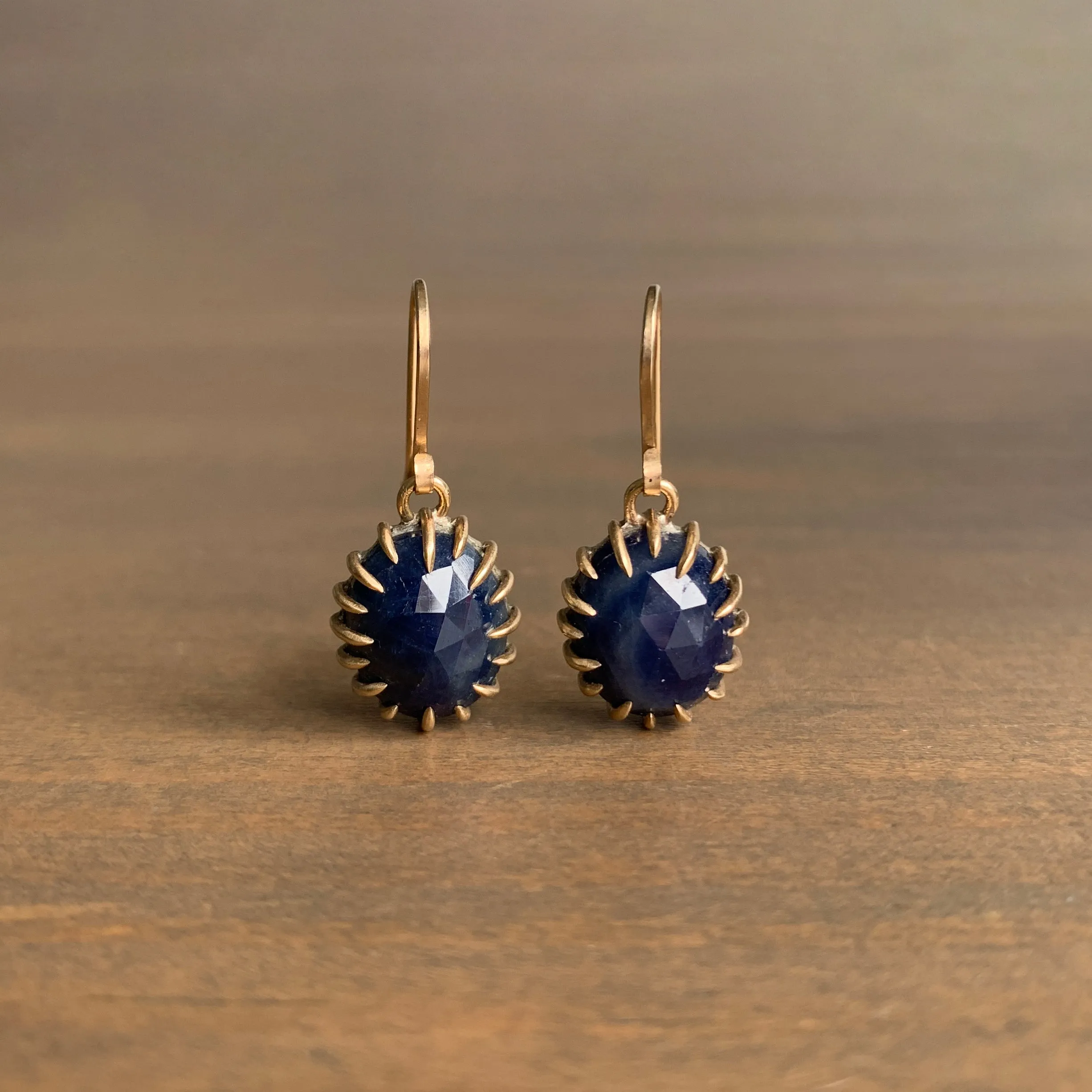 Midnight Sapphire Vanity Earrings