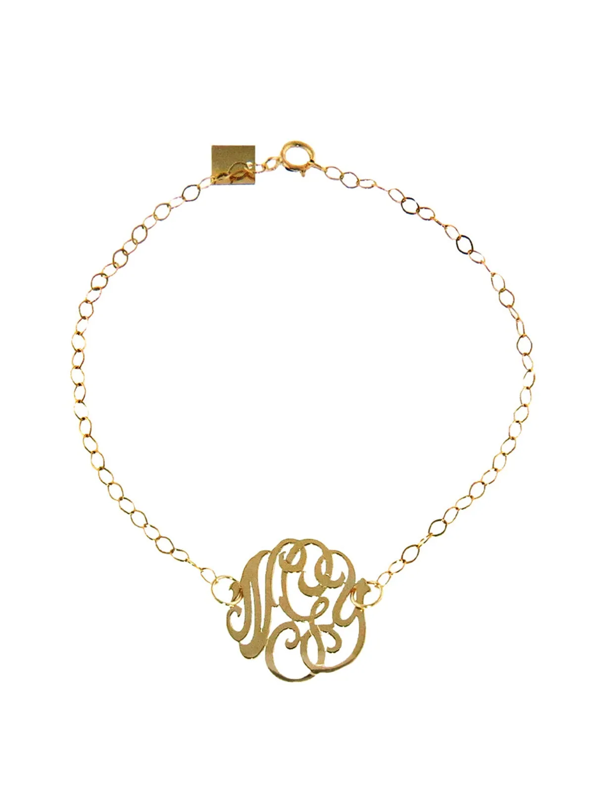 Mini Lace Monogram Bracelet