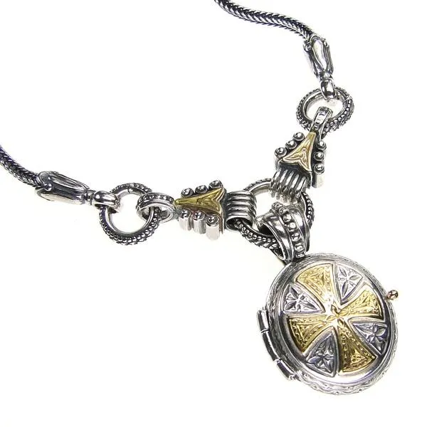 Mini Maltese Cross Locket