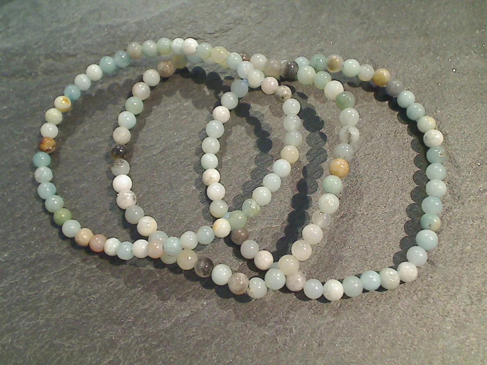 Mixed Grades Of Amazonite 4MM Stretch Bracelet