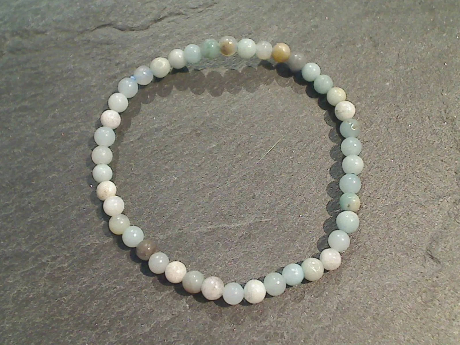 Mixed Grades Of Amazonite 4MM Stretch Bracelet