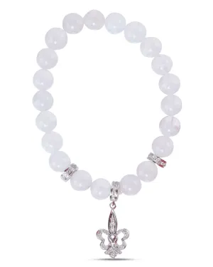 Moonstone Fleur de Lis Bracelet