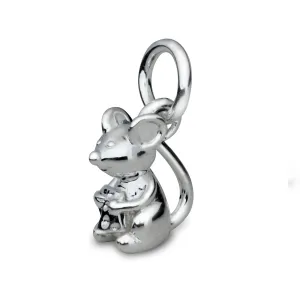 Mouse Silver Charm