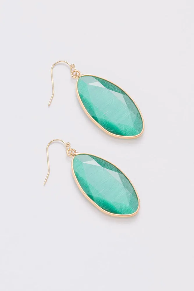 Nakamol Emerald Green Teardrop Earrings