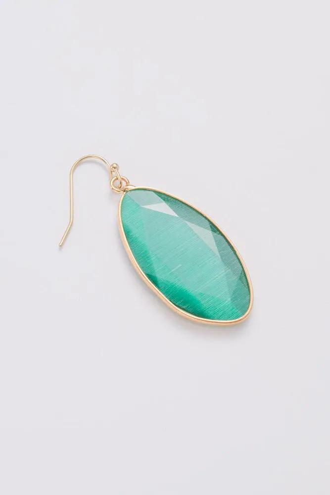 Nakamol Emerald Green Teardrop Earrings