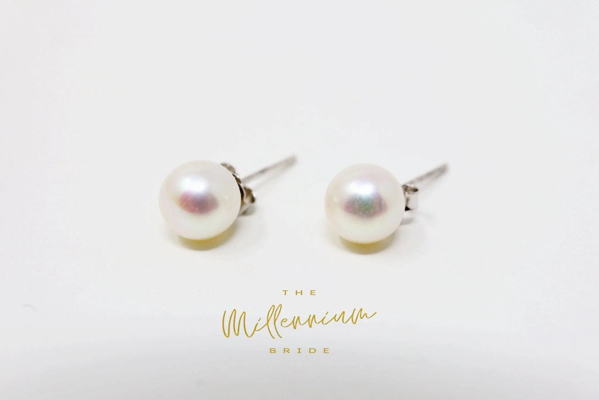 Natural Freshwater Pearl Stud Earrings, Wedding Earrings, Bride Stud Earrings, Dainty Earrings, Pearl stud earrings