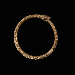 Ouroboros Bracelet: Brass / 2.4"