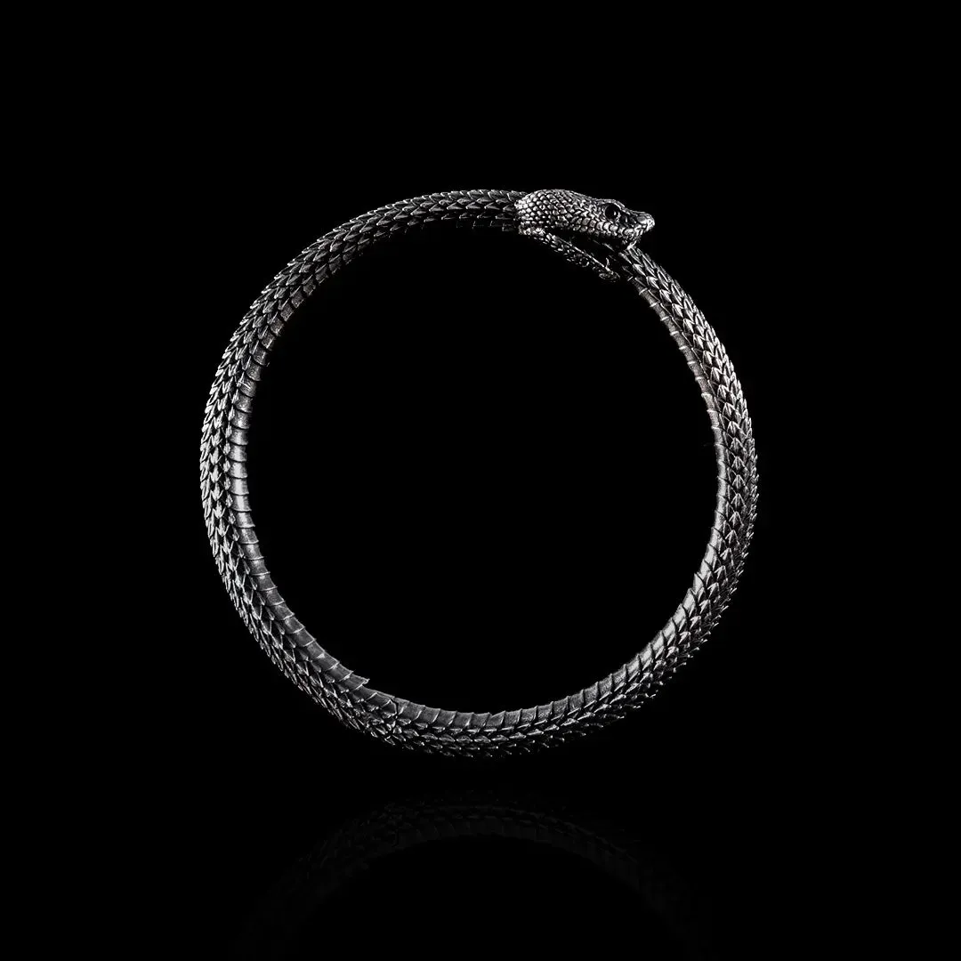 Ouroboros Bracelet: Brass / 2.4"