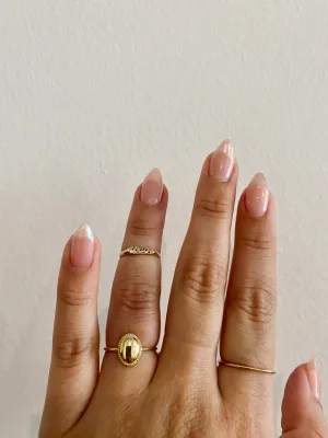 OVAL MILLI RING