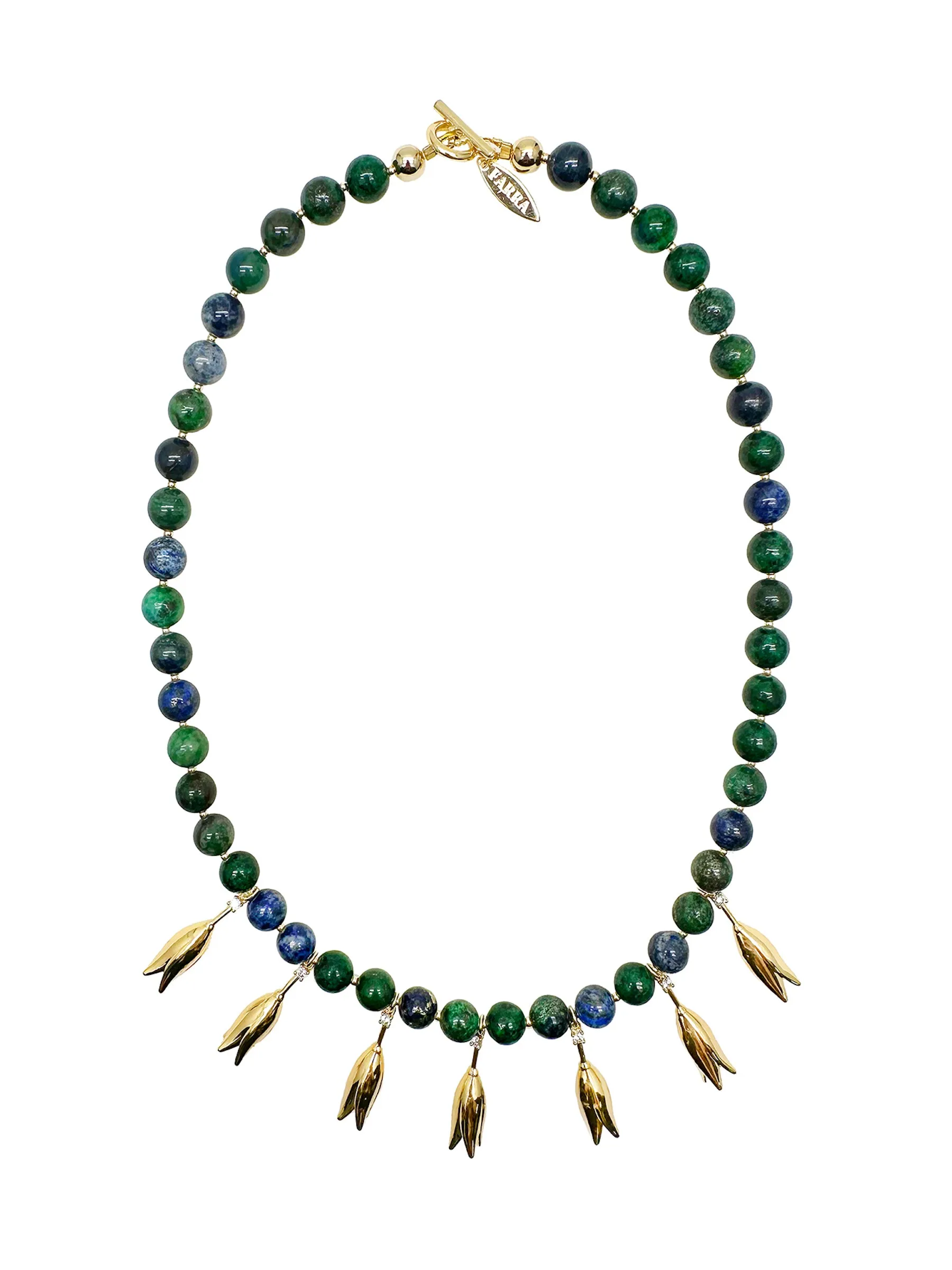 Phoenix Lapis Statement Necklace KN029