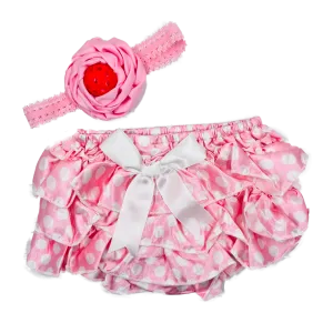 Pickleball Baby Headband And Pink Bloomer Set | Infant Pickleball Gift