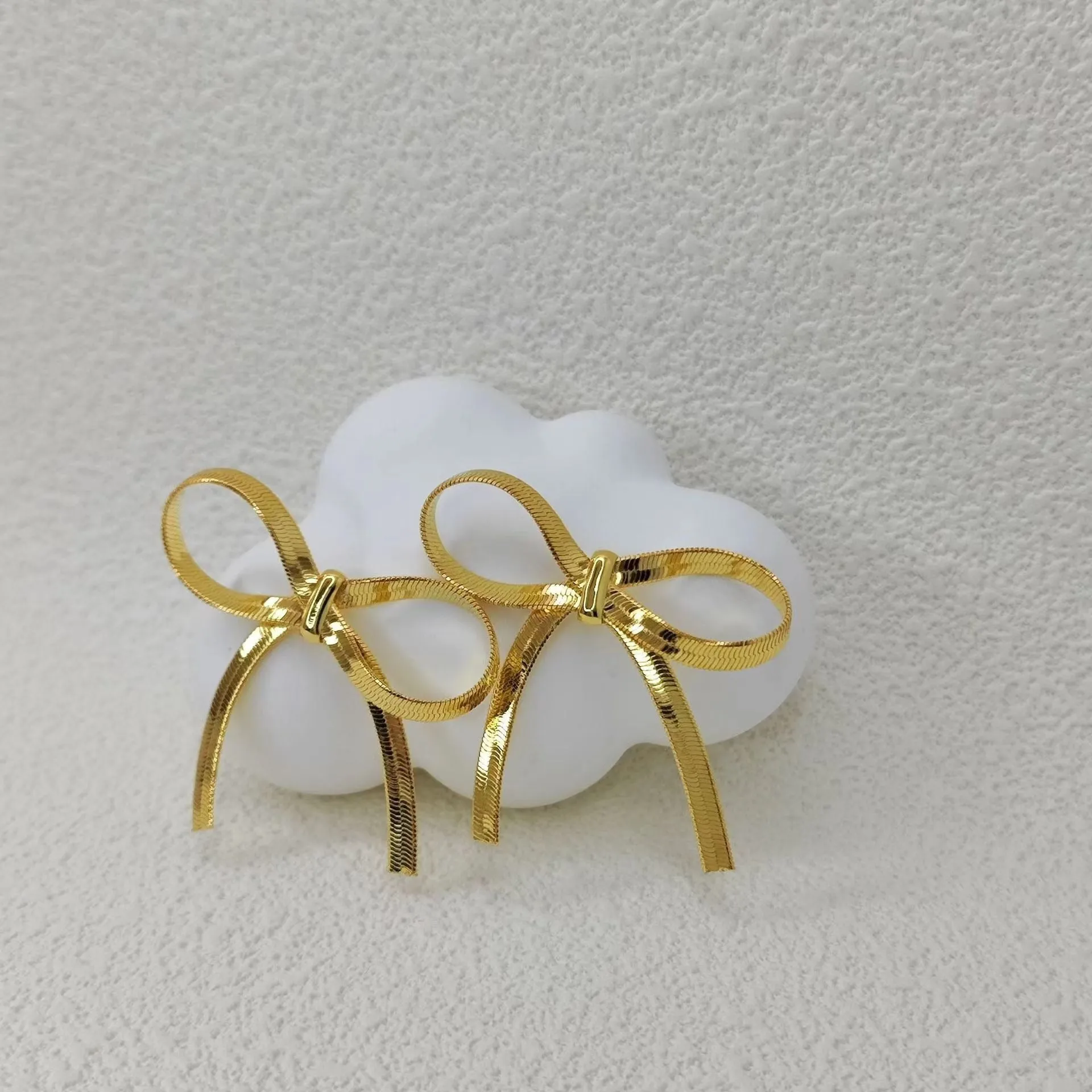 Pre Order:  Short Bow Minimalist Earring