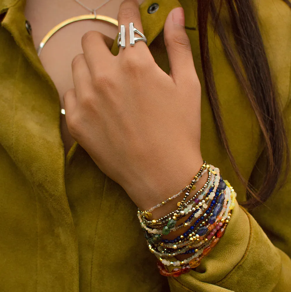 Pyrite's Booty Bracelet in Mixed Lapis