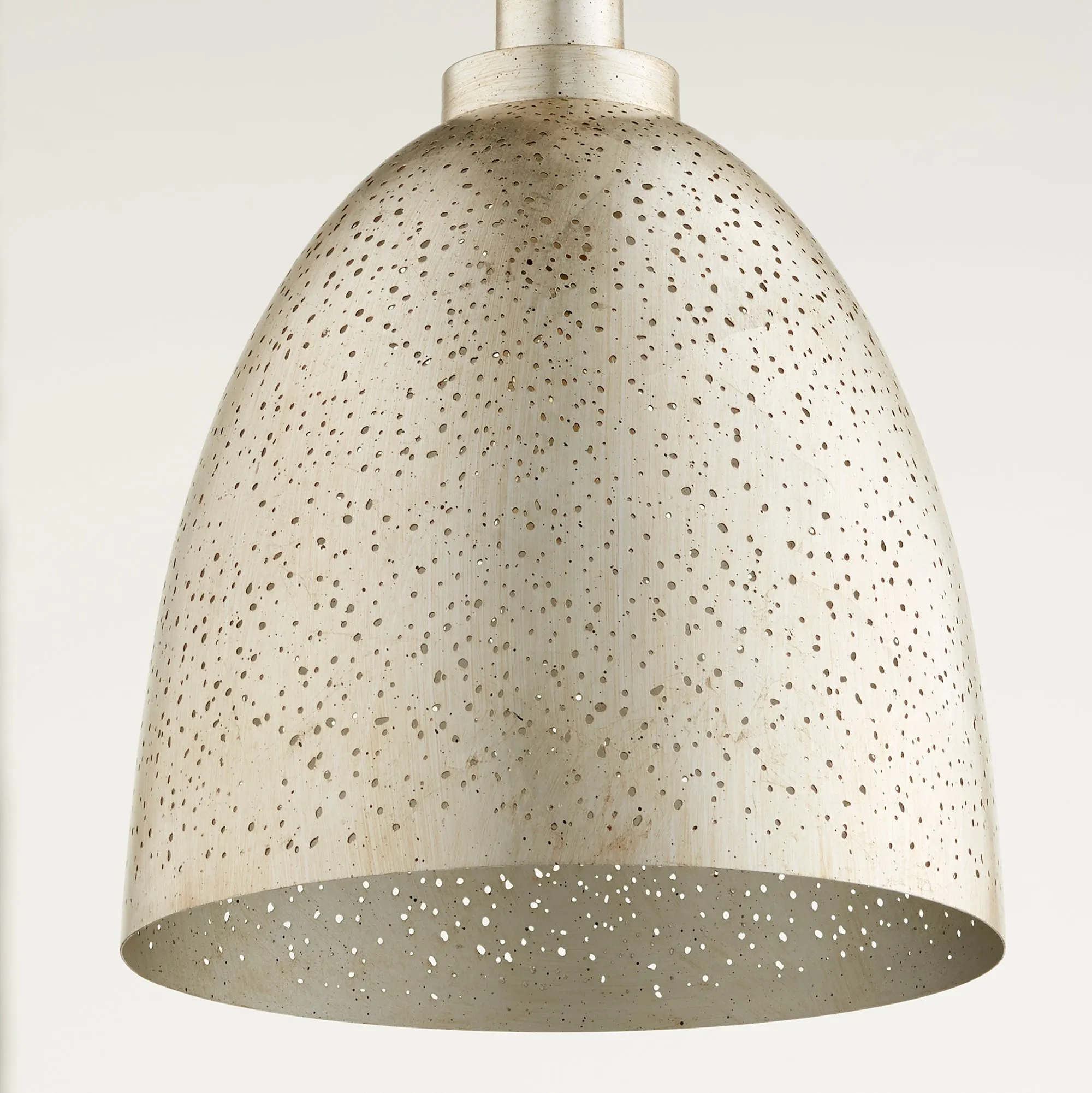 Quorum 8827-60 Pendant - Aged Silver Leaf 1lt Stary Night Modern Farmhouse Industrial Transitional