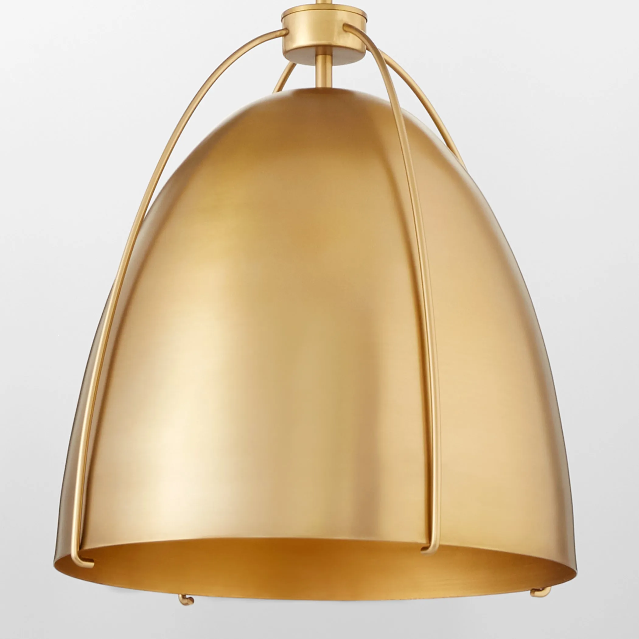 Quorum Jamie 860-1-80 Pendant - Aged Brass 15" Transitional