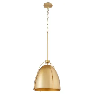 Quorum Jamie 860-1-80 Pendant - Aged Brass 15" Transitional