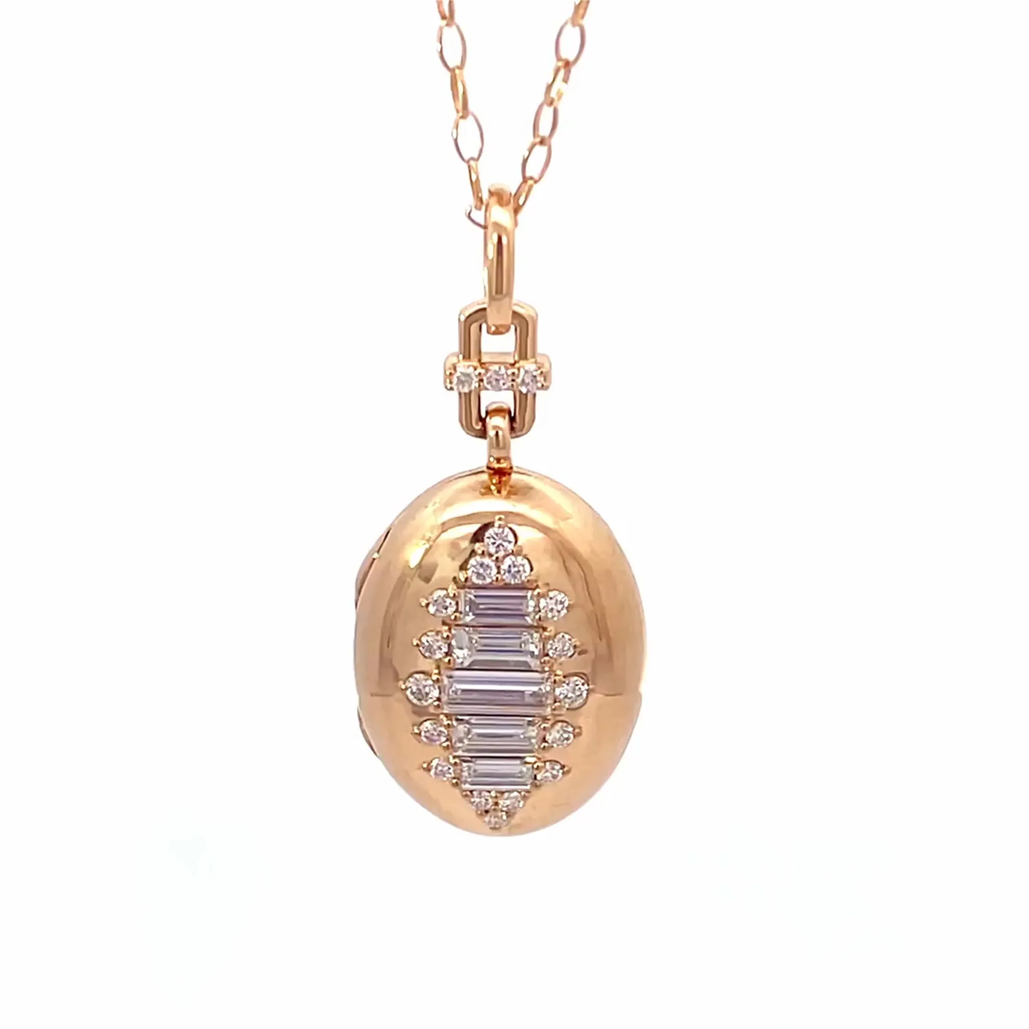 "Olivia" Gold Locket Necklace