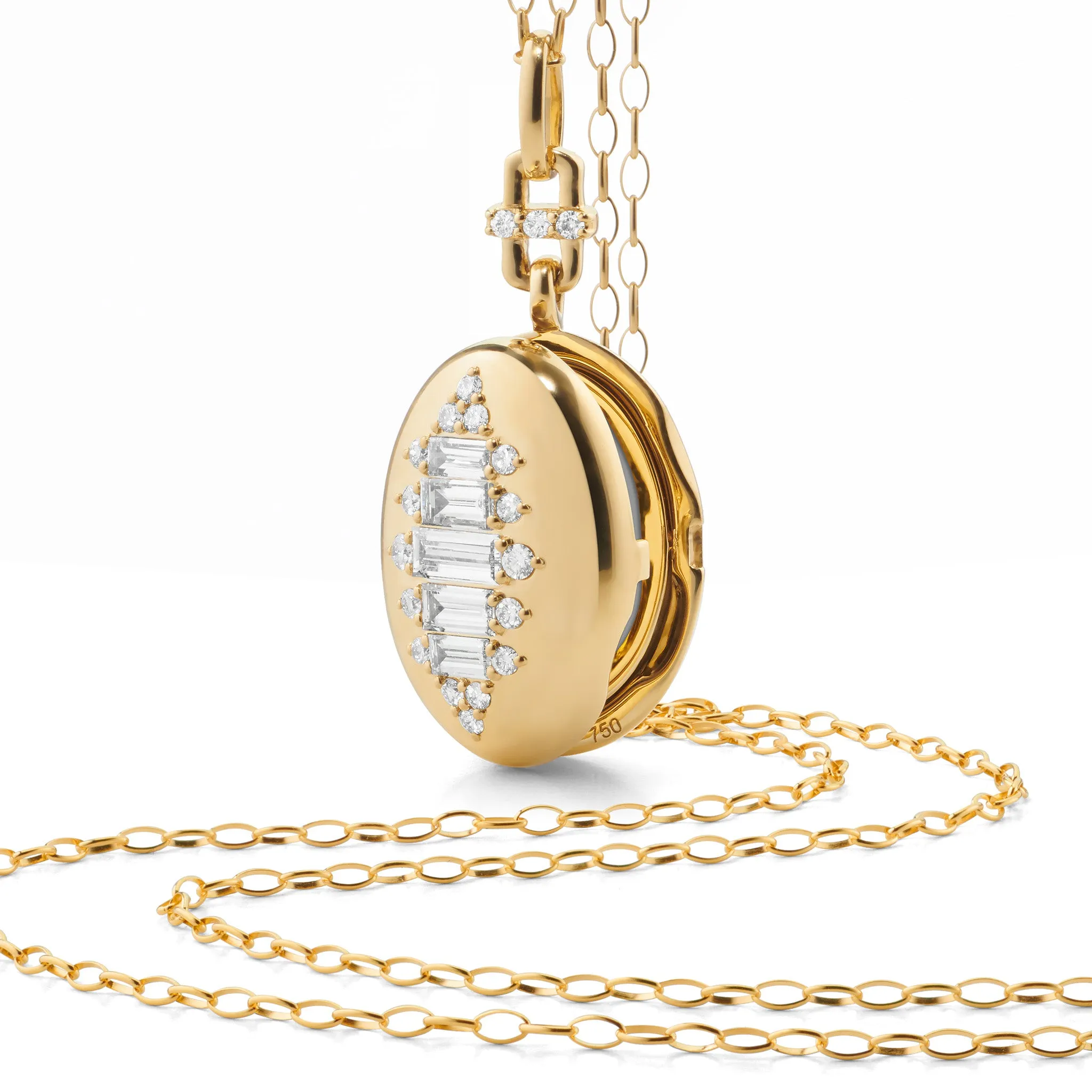 "Olivia" Gold Locket Necklace