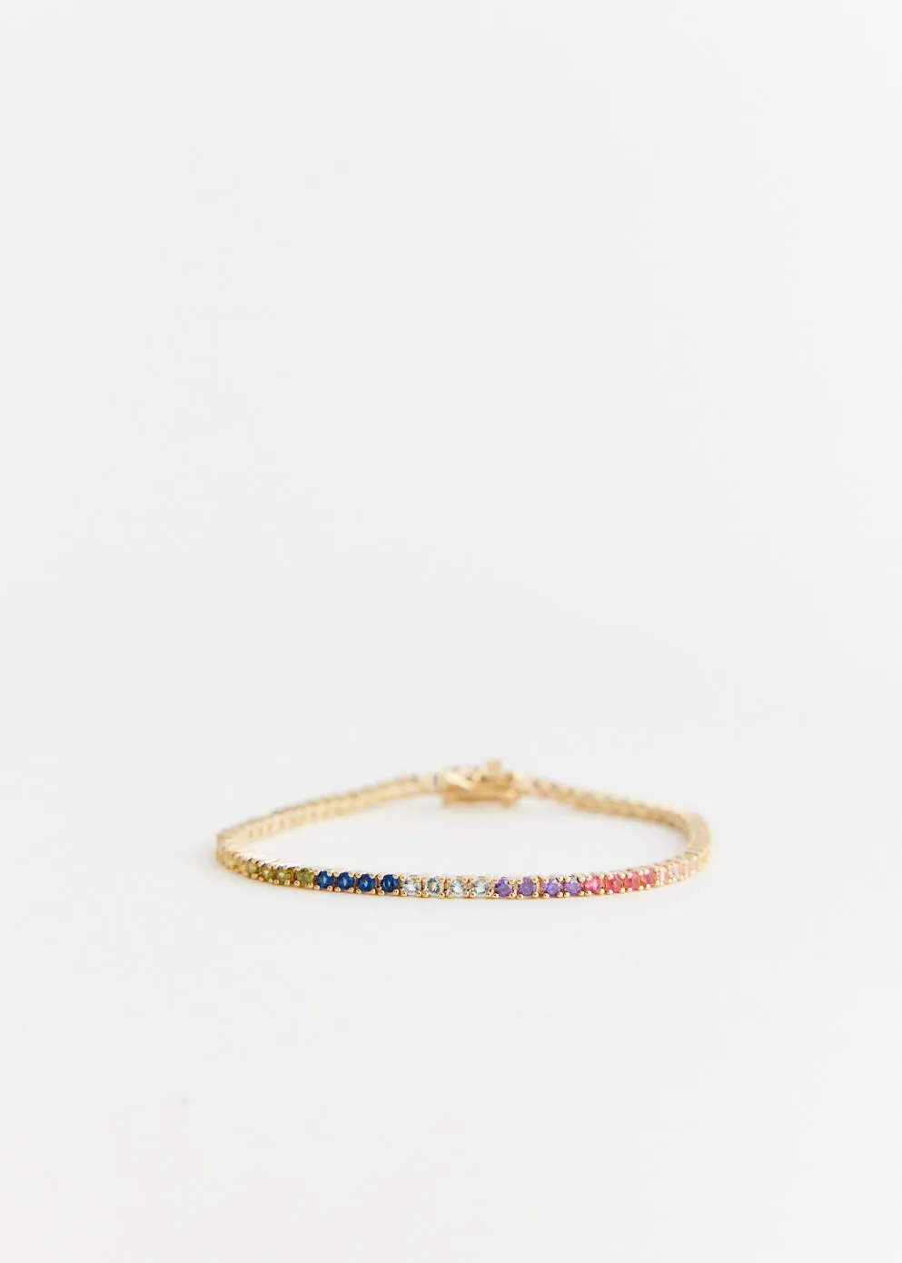 Rainbow Tennis Bracelet