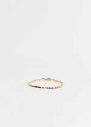 Rainbow Tennis Bracelet