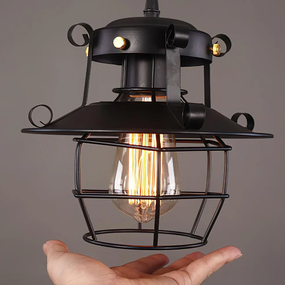 Retro Birdcage Pendant Light