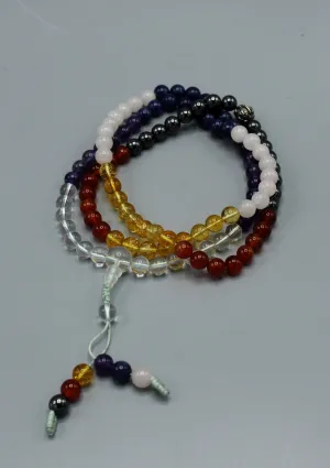 Seven Chakra Healing Tibetan Prayer Mala