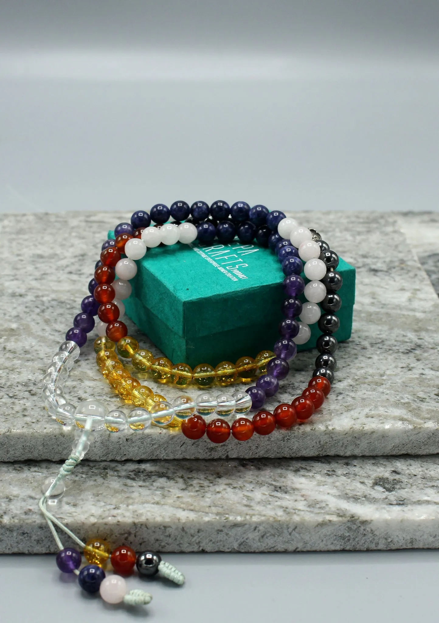 Seven Chakra Healing Tibetan Prayer Mala