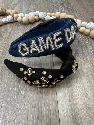 SHI Denim Game Day Knot Headband