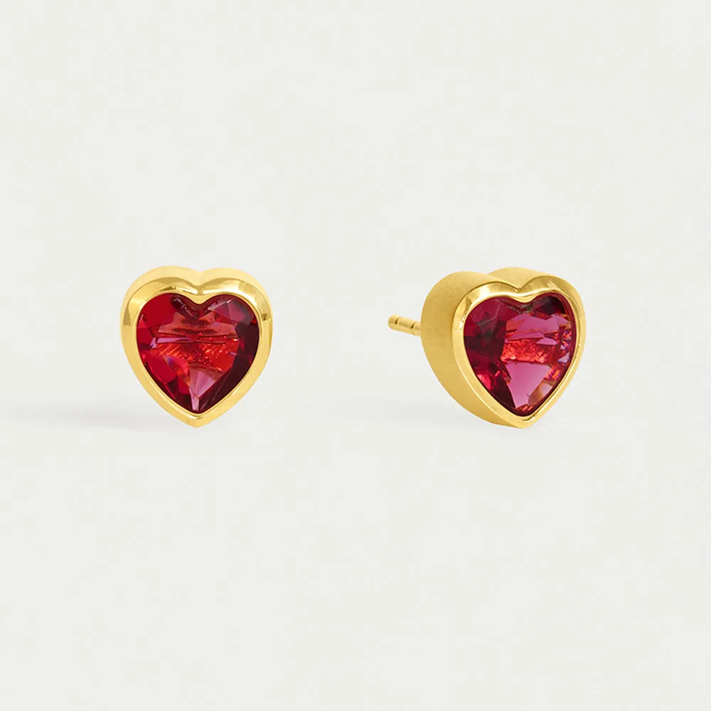 Signature Midi Heart Studs