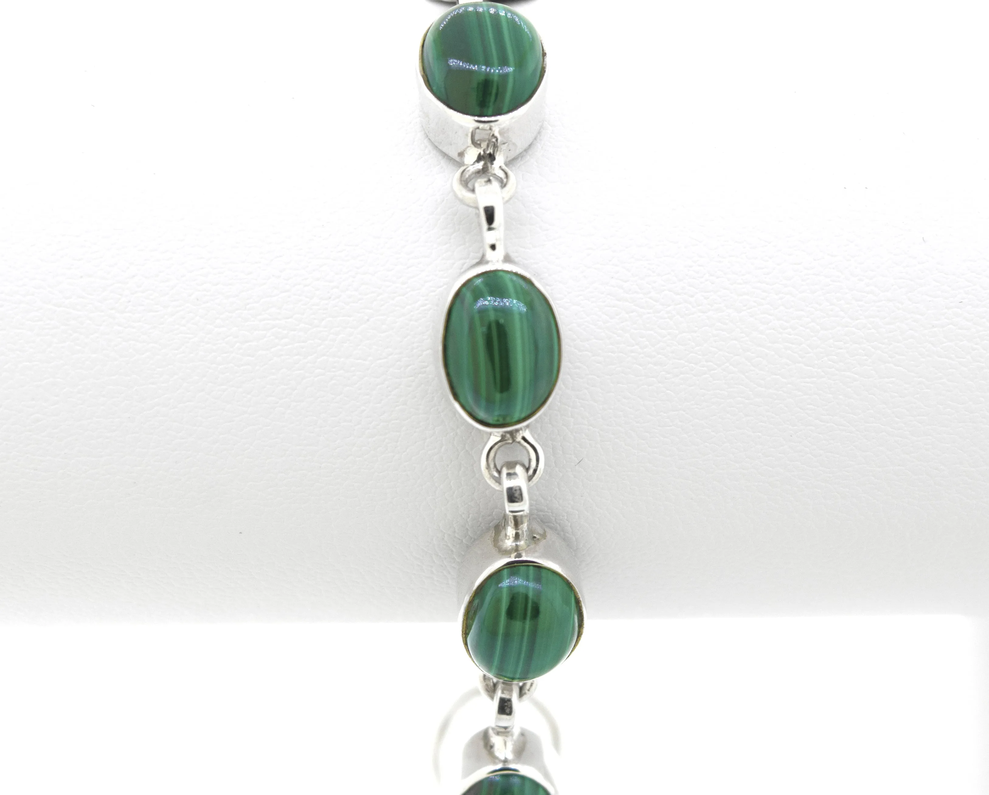 Simple Oval Gemstone Bracelet