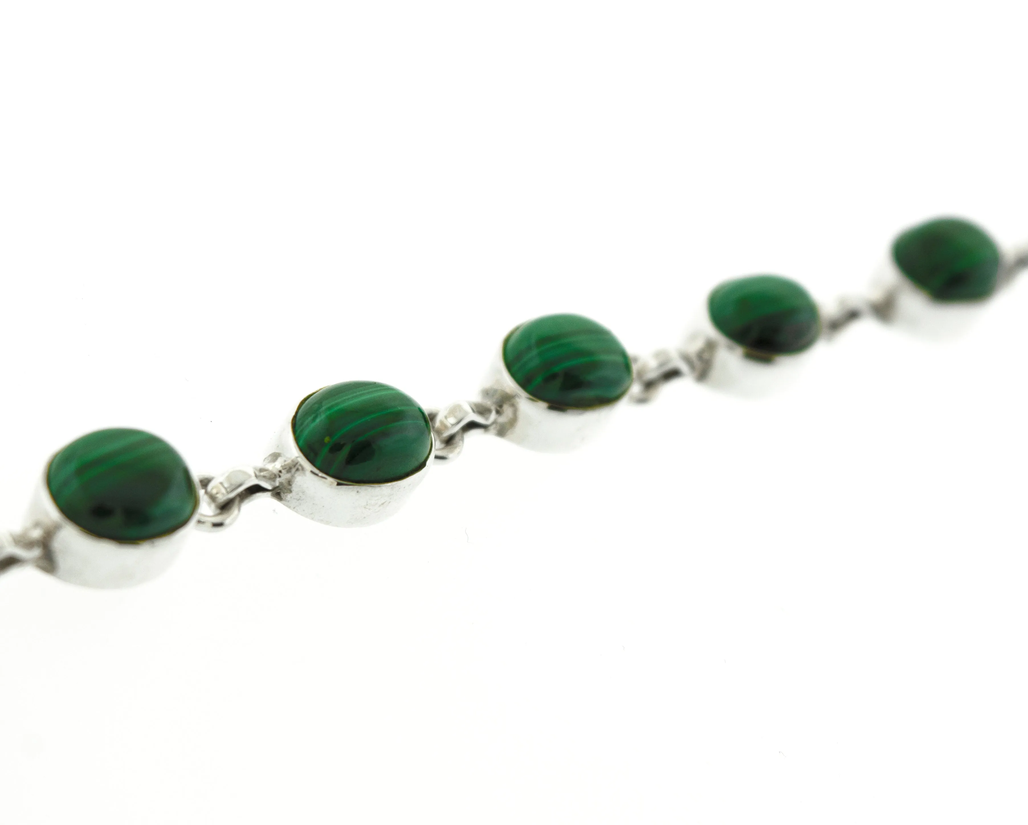 Simple Oval Gemstone Bracelet