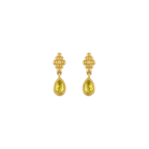 Small Yellow Sapphire Nona Earrings