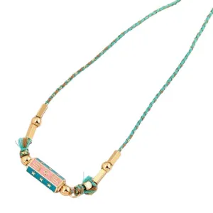 Star Locket Necklace Turquoise