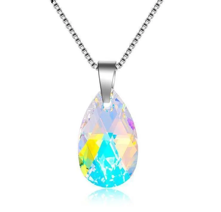 SWAROVSKI WaterDrop Shaped Pendant Necklace