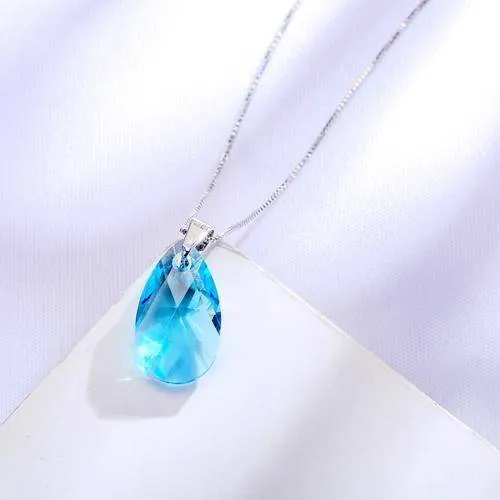 SWAROVSKI WaterDrop Shaped Pendant Necklace