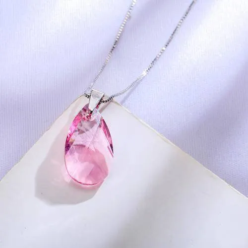 SWAROVSKI WaterDrop Shaped Pendant Necklace