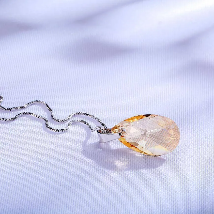 SWAROVSKI WaterDrop Shaped Pendant Necklace