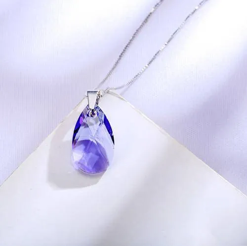 SWAROVSKI WaterDrop Shaped Pendant Necklace