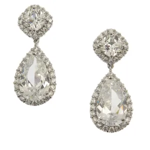 Tess Teardrop Crystal Dangle Earrings