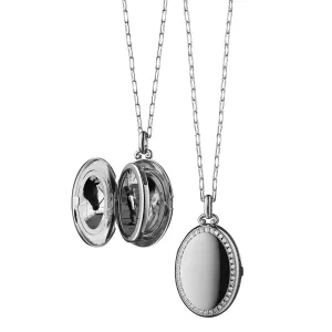 The Four Image Midi Diamond Border Locket