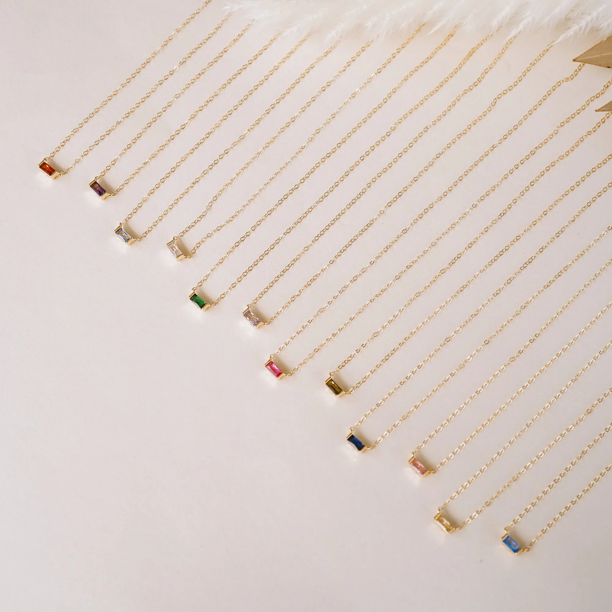 Tiny November Birthstone Necklace