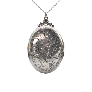 Vintage 'Birks' Sterling Silver Oval Locket